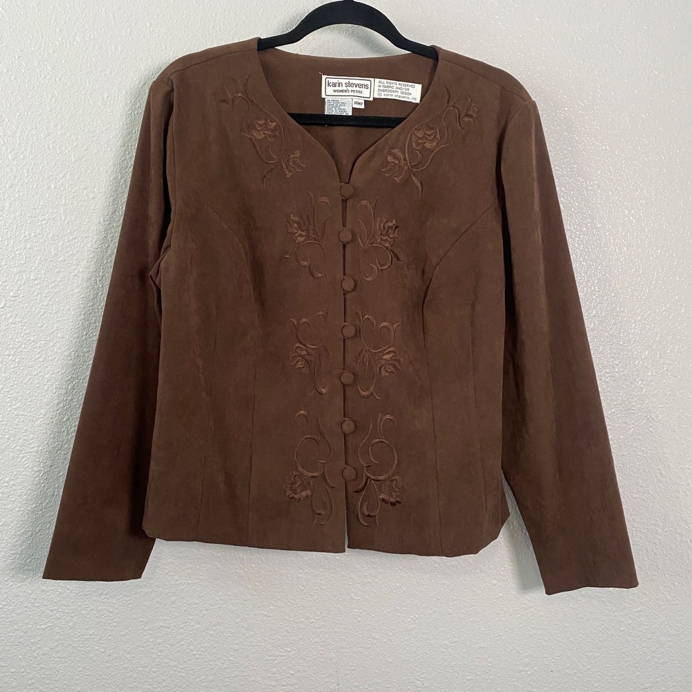 Brown Vegan Suede Jacket 14WP Goblincore Forest Fairy Cottagecore Western Boho